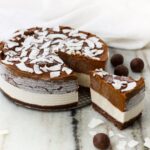 Vegan Chocolate Pumpkin Cheesecake
