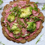 Pink Pizza with Cauliflower Crust