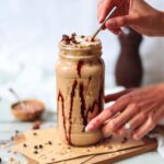 Extra Thick vegan coffee milkshake