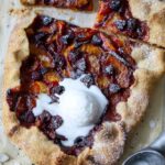 Vegan Peach and Raspberry Galette