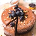 Vegan Chocolate Peanut Butter Cheesecake