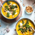 curried butternut squash and sweet potato soup
