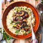 Creamy Mushroom Vegan Risotto