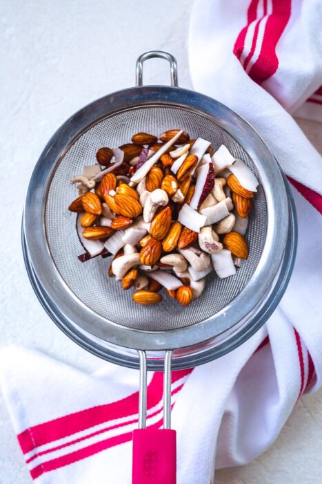 Creamy Vegan Eggnog with Almonds and Cashews - Two Spoons