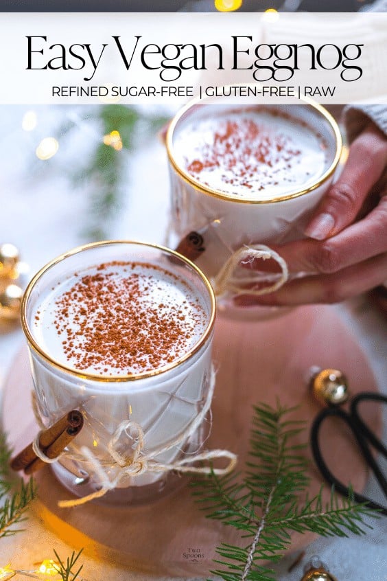 Easy Vegan Eggnog Recipe Vegan holiday drink, serve cold or warm