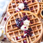 Vegan gluten-free oat waffles
