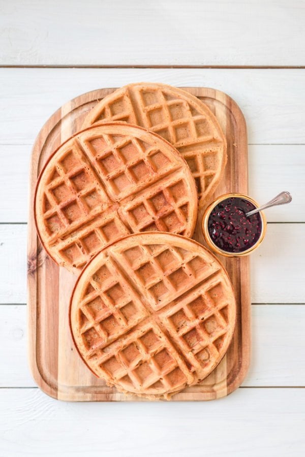Vegan Glutenfree Oat Waffles Recipe easy waffle mix