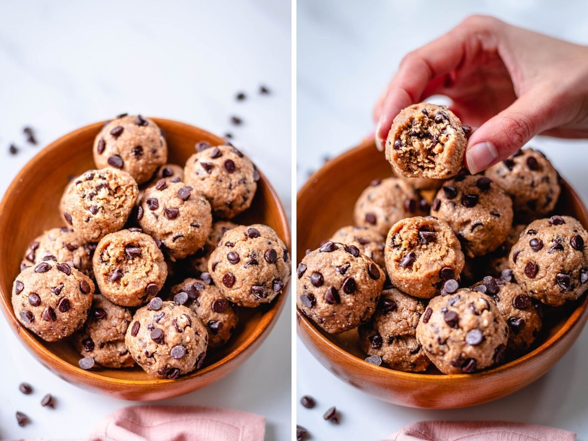 how to make cookie dough bites
