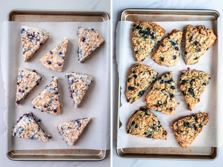 Transfer to a baking tray and bake at 375F for 20 minutes, or until lightly golden.