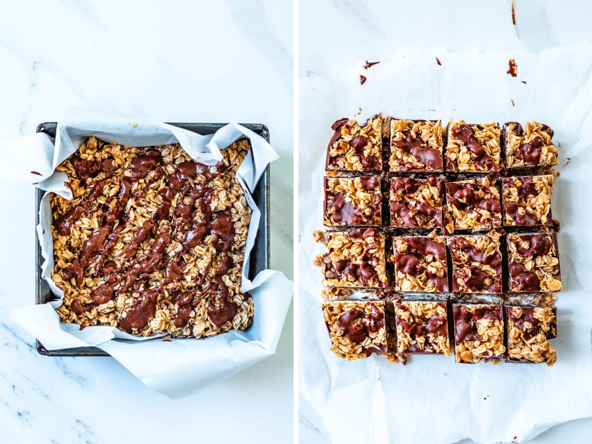 how to make chocolate oat bars