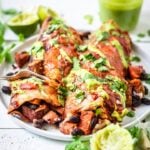 sweet potato black bean enchiladas