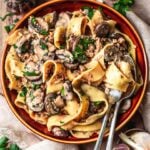 vegan mushroom stroganoff