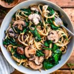 vegan creamy mushroom pasta