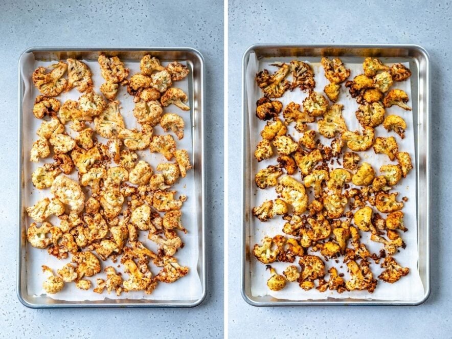 roasting cauliflower