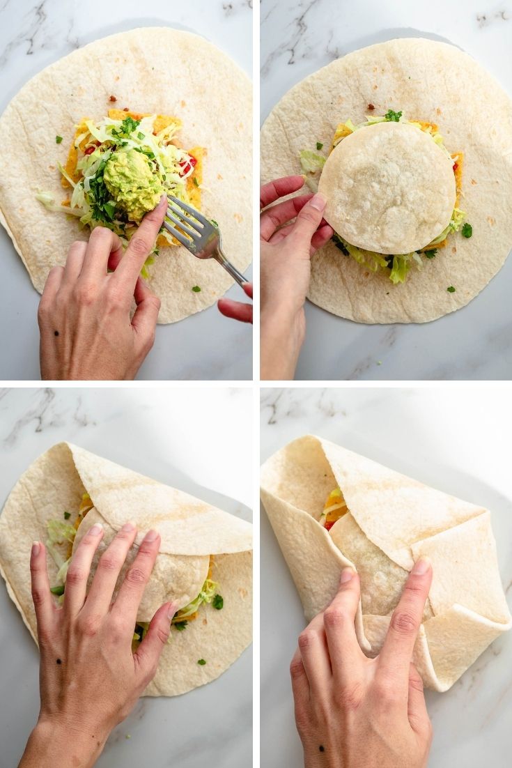 how to make a vegan crunchwrap supreme