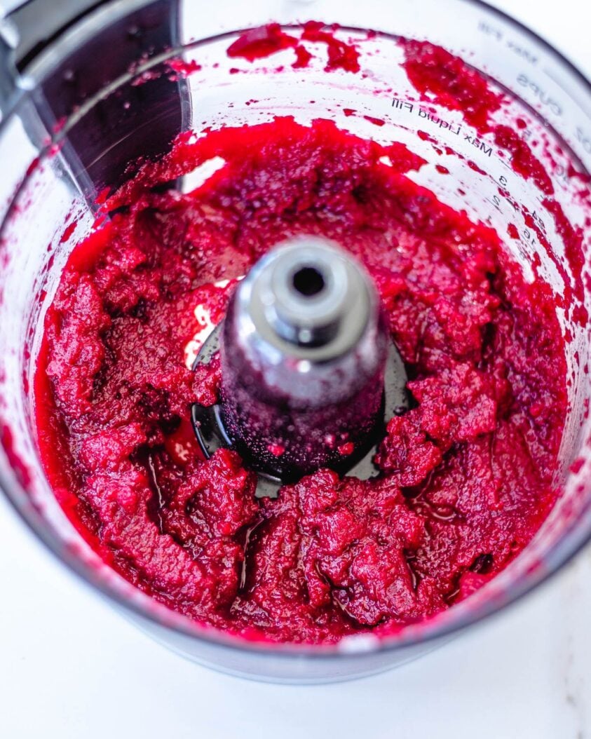 puree the beets