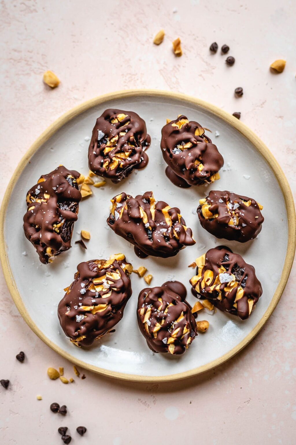 Chocolate Covered Dates Stuffed with Peanut Butter Two Spoons