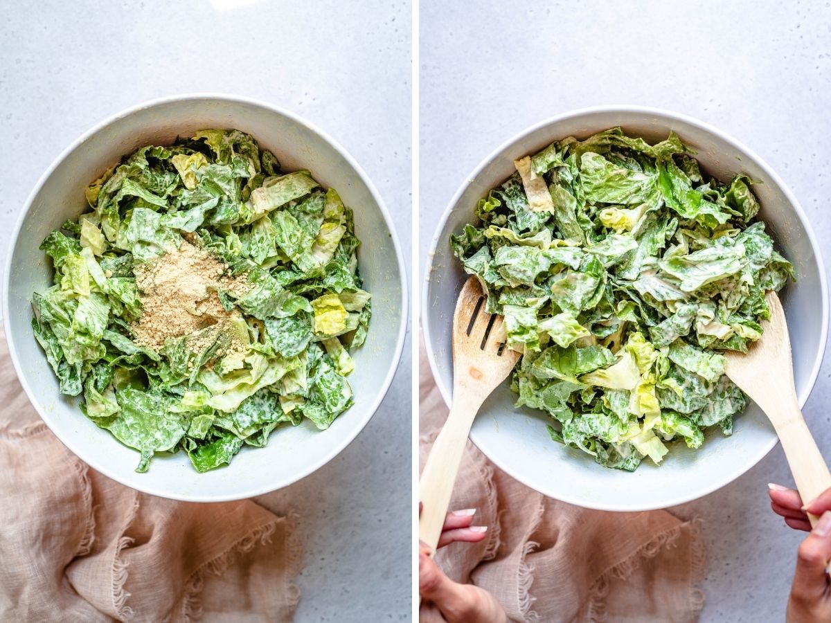 how to make vegan caesar salad