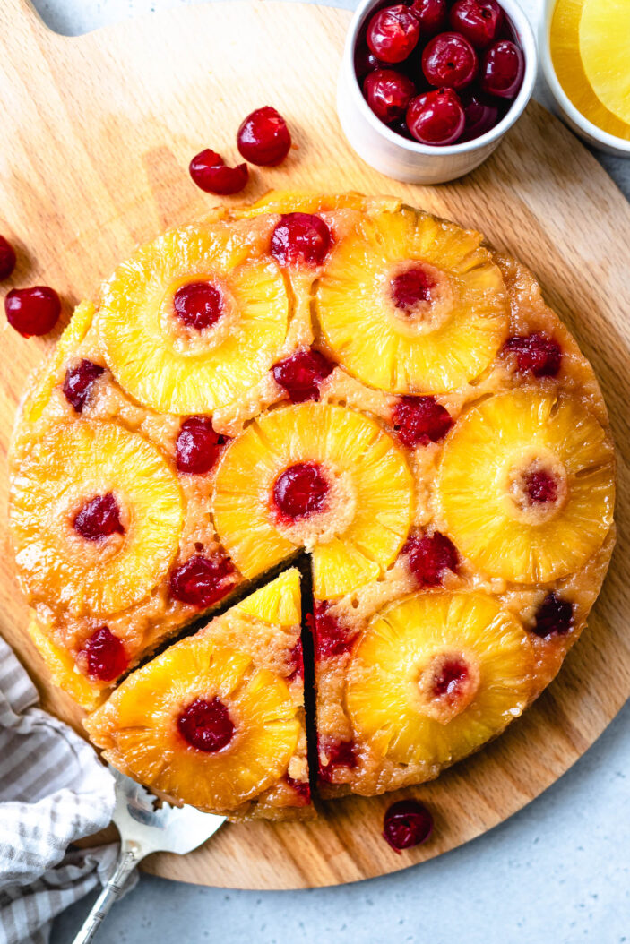 vegan pineapple upside down cake