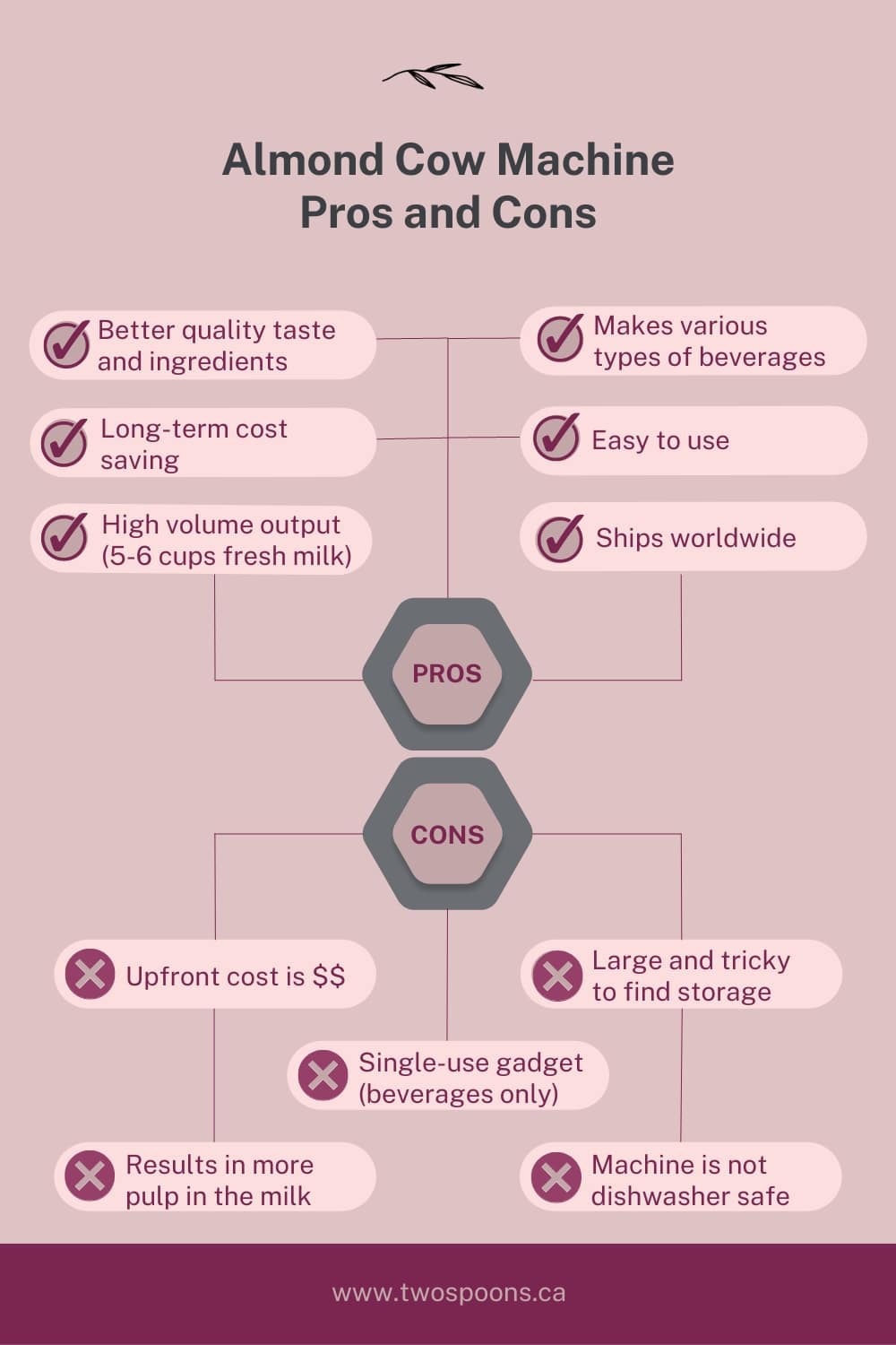 Almond Cow Review Pros and Cons Two Spoons