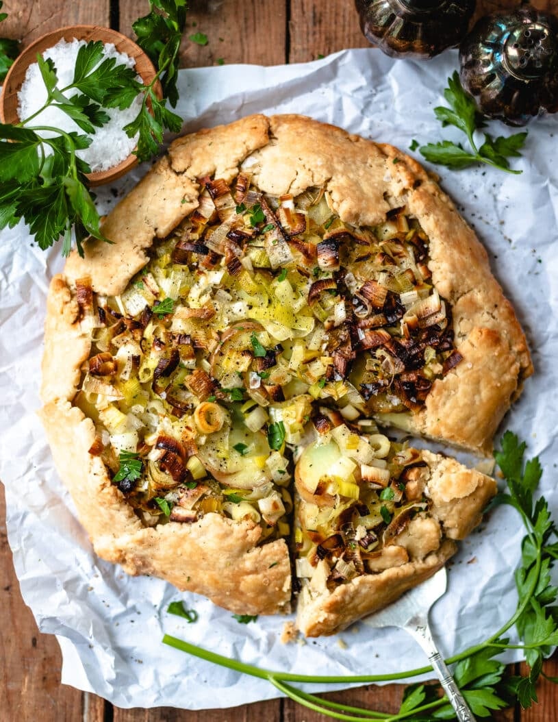 Savoury Leek and Potato Galette (vegan) Two Spoons