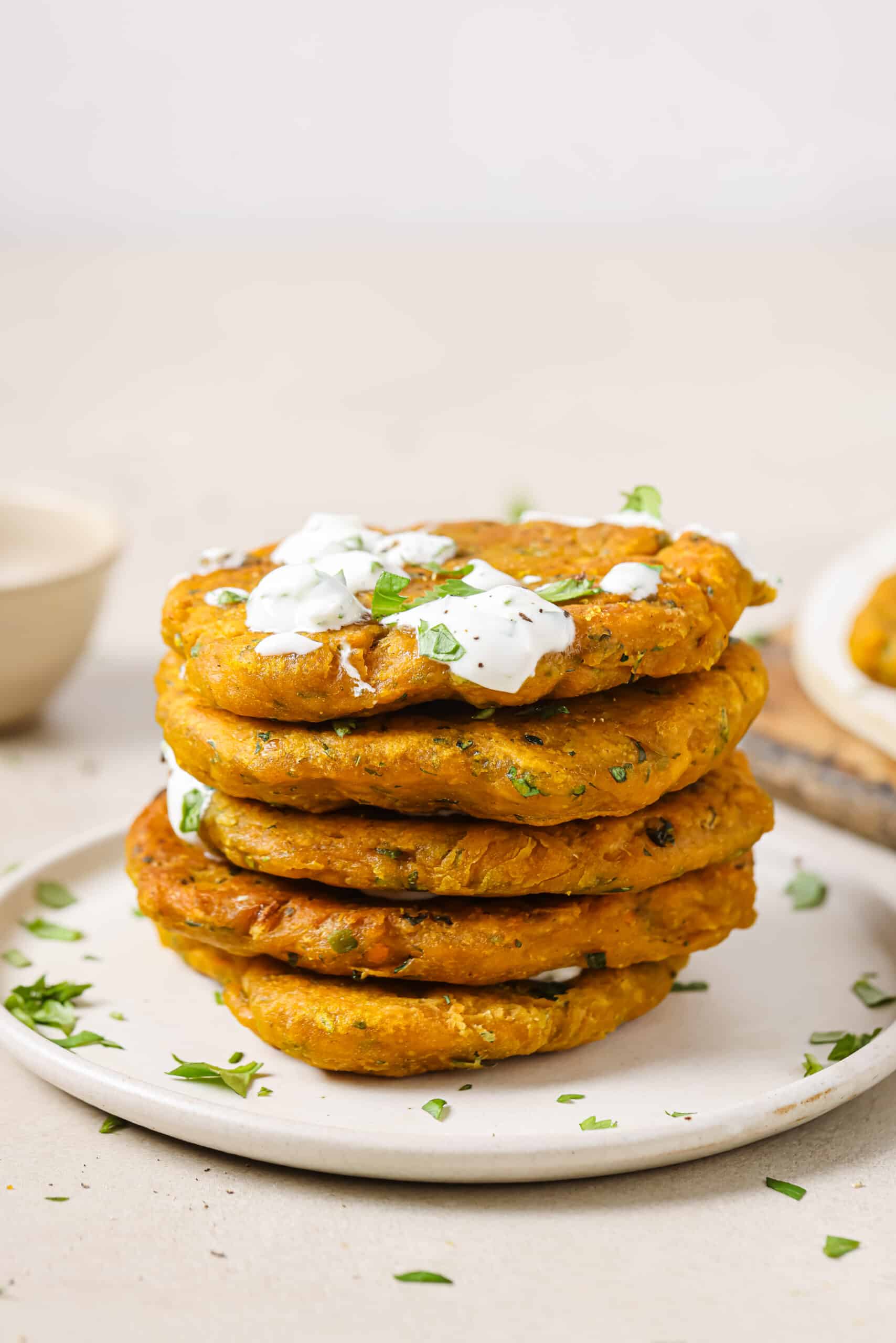 Savoury Pumpkin Fritters (Vegan)-image
