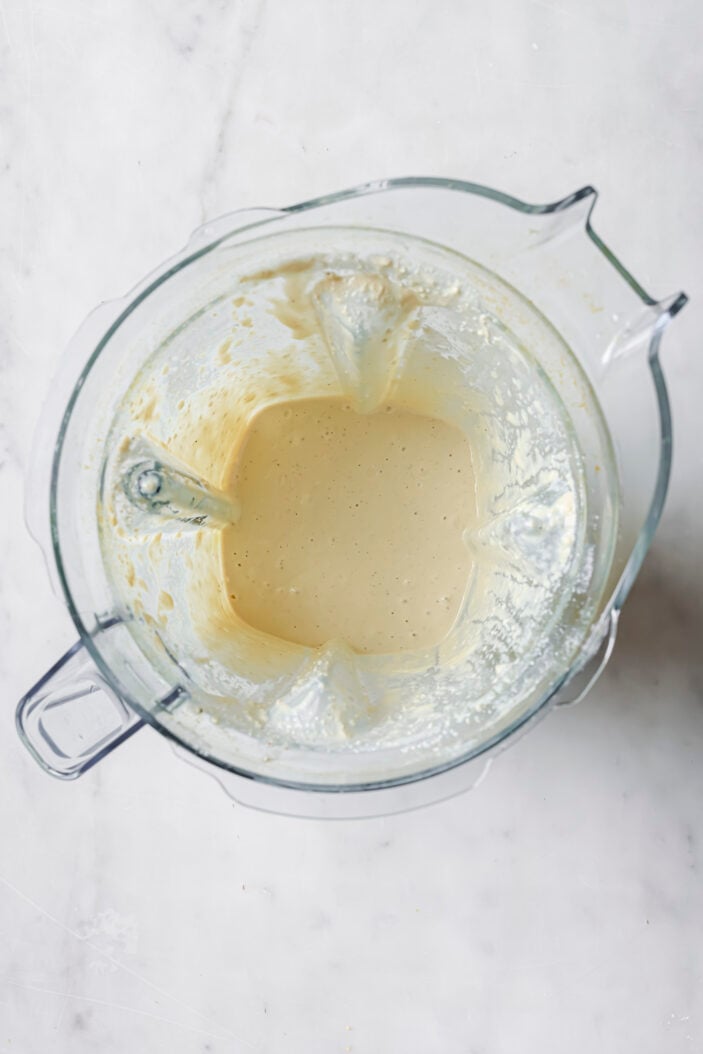 blended tofu ready to be made into an omelette.