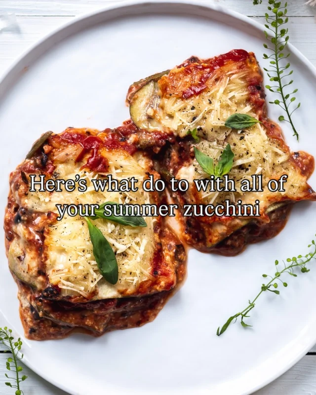 Zucchini lasagna that’s not soggy! This is exactly what you should be doing with all that summer zucchini. Comment “RECIPE” and I’ll DM you.❤️

#zucchini #zucchinilasagna #wholefoodplantbased #vegandinners #plantbasedrecipes