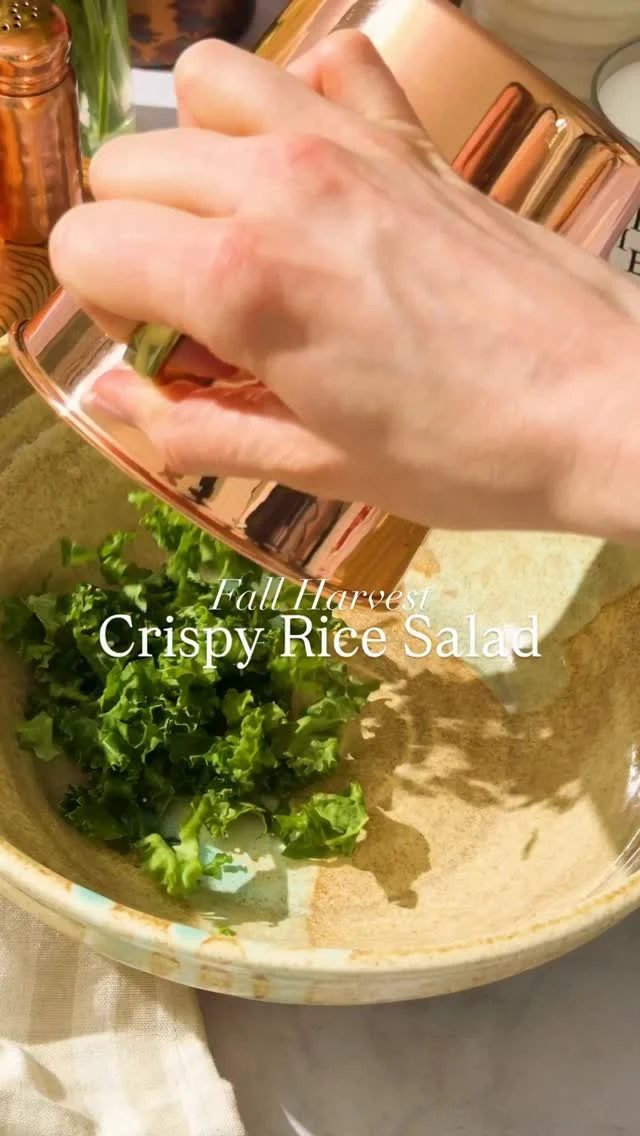THIS ⬆️ and cashmere sweaters on repeat.🍂✨ Comment “RECIPE” for my Fall Harvest Crispy Rice Salad. 

Crispy chili-oil rice, roasted butternut squash, and a bright lemon miso dressing. You’re gonna love it. 

#chickpeasalad #fallsalad #crispyrice #crispyricesalad #harvestsalad 

https://www.twospoons.ca/viral-crispy-rice-salad-with-lemon-miso-dressing/