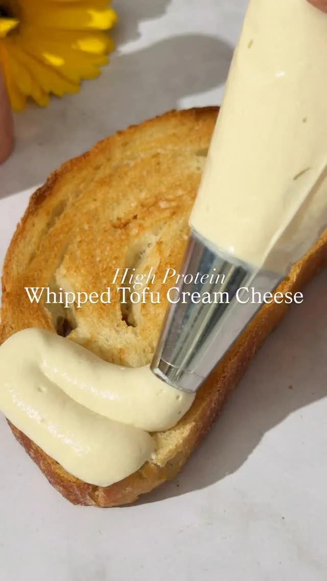 My High-Protein Whipped Tofu Cream cheese takes 5-minutes to make. It’s so easy, using real-food ingredients to keep you going.💪 Comment “RECIPE” and I’ll send it. 

#tofu #tofurecipes #vegancreamcheese #vegancheese #veganprotein 

https://www.twospoons.ca/5-minute-tofu-cream-cheese/