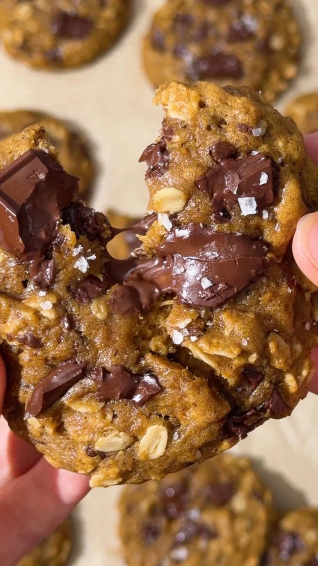 The Oatmeal Pumpkin Cookies they beg for when fall hits.🍂🍪 Comment “RECIPE” and I’ll send it to you. 

#pumpkincookies #oatmealcookies  #oatmealchocolatechipcookies #pumpkinchocolatechipcookies 

https://www.twospoons.ca/pumpkin-oatmeal-chocolate-chip-cookies/
